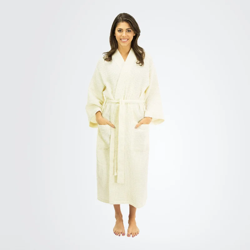 ladies' silk pajama topsWomen's Waffle Weave Kimono Robe