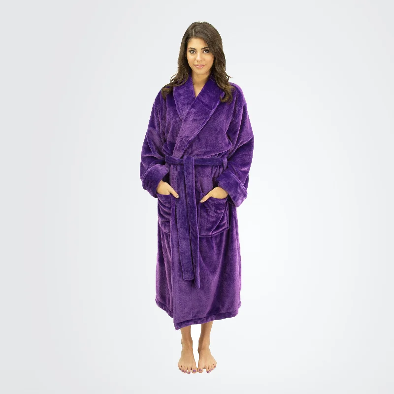 women's pajamas with a timeless appealWomen's Tahoe Shawl Collar Microfleece Bathrobe