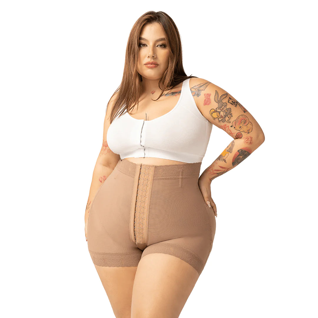 butt-lifting shapewear shorts5035 Short levanta cola con líneas de broches