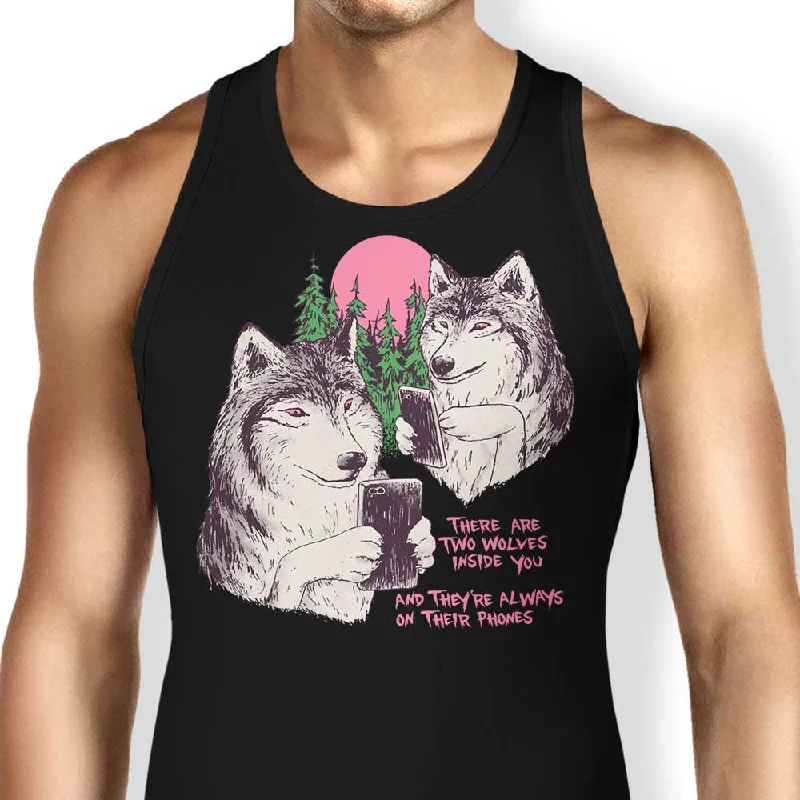 Women's Blouse with FlouncesTwo Wolves - Tank Top