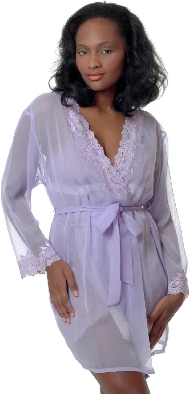 women's pajamas in pastel colorsWomen's Chiffon Short Robe  #3002