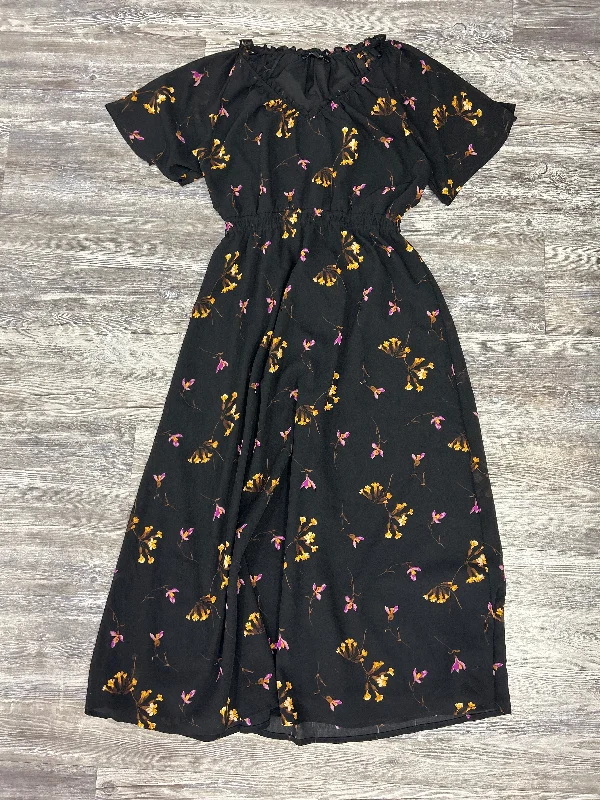 Women's Wide-Neck DressesDress Casual Midi By Madewell In Floral Print, Size: S