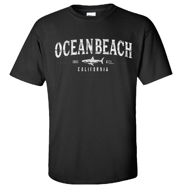 Women's Hooded Sweatshirts with Flannel LiningOcean Beach California Asst Colors T-shirt/tee