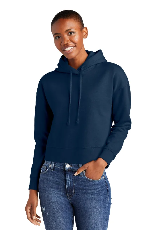 Women's Hooded Sweatshirts with Sherpa LiningDistrict Womens V.I.T. Fleece Hooded Sweatshirt Hoodie - New Navy Blue