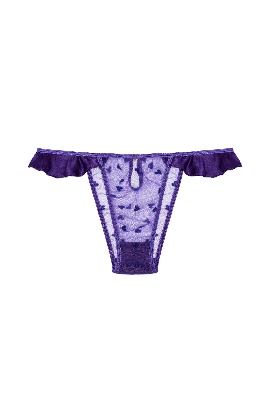 eco-friendly bamboo fiber briefs with a breathable fabricAMOUR Briefs with Frills and Silk