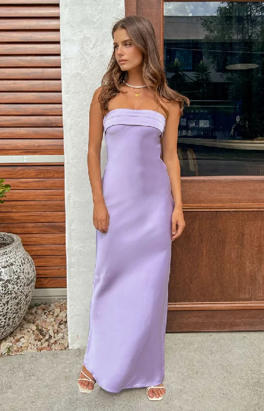 Women's Cap-Sleeve DressesMaiah Lilac Maxi Dress