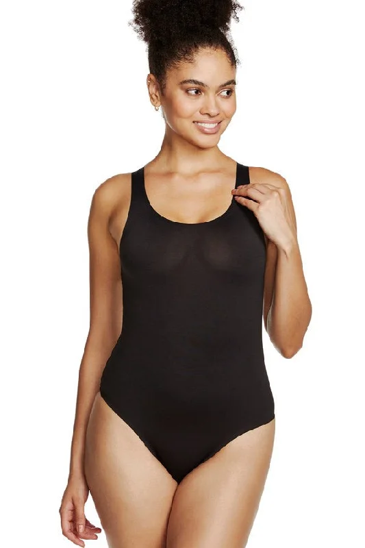 seamless shapewear for figure-hugging dressesReal Smooth Shaping Control Thong Bodysuit