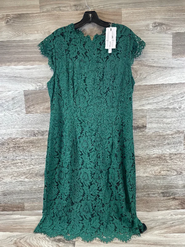 Women's Peter Pan Collar DressesDress Casual Midi By Clothes Mentor In Green, Size: Xl