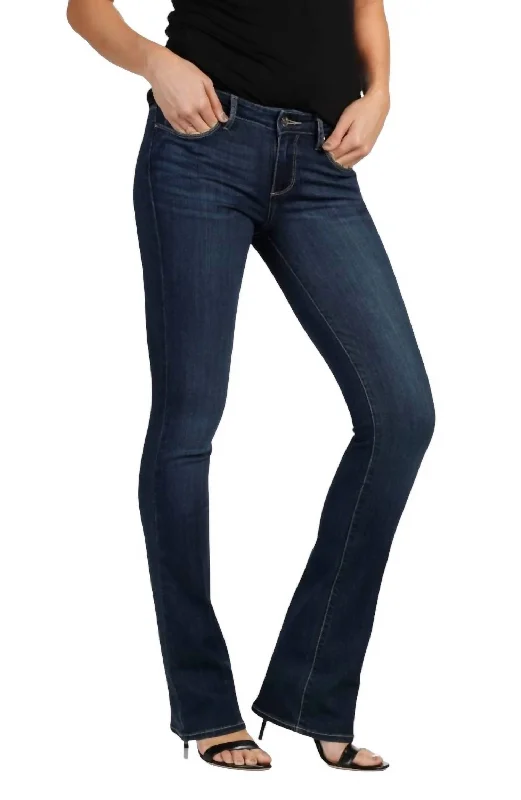 Women's Jodhpurs with Lapel CollarManhattan Boot Cut Jeans In Blue