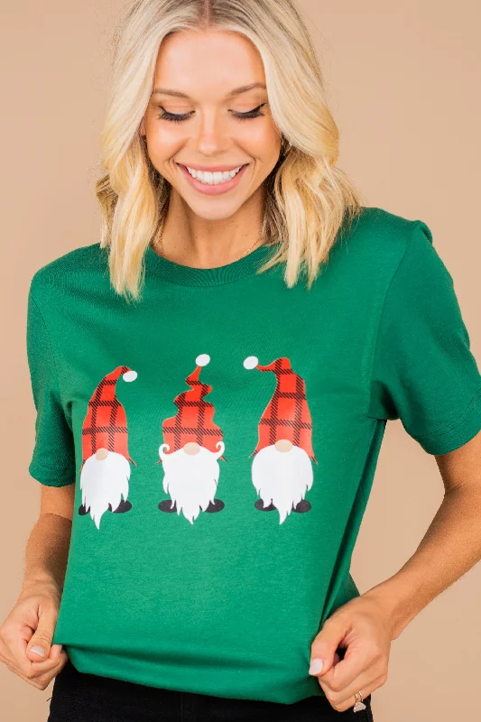 Women's Drawstring ShortsChillin With My Gnomies Evergreen Graphic Tee