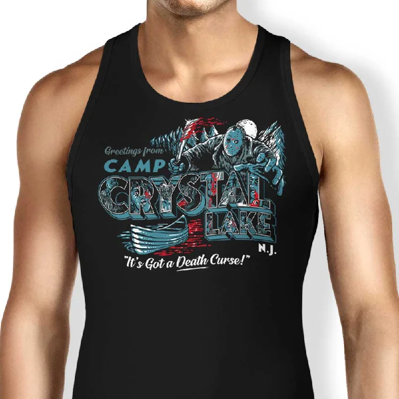 Women's Blouse with Square CollarVisit Crystal Lake - Tank Top