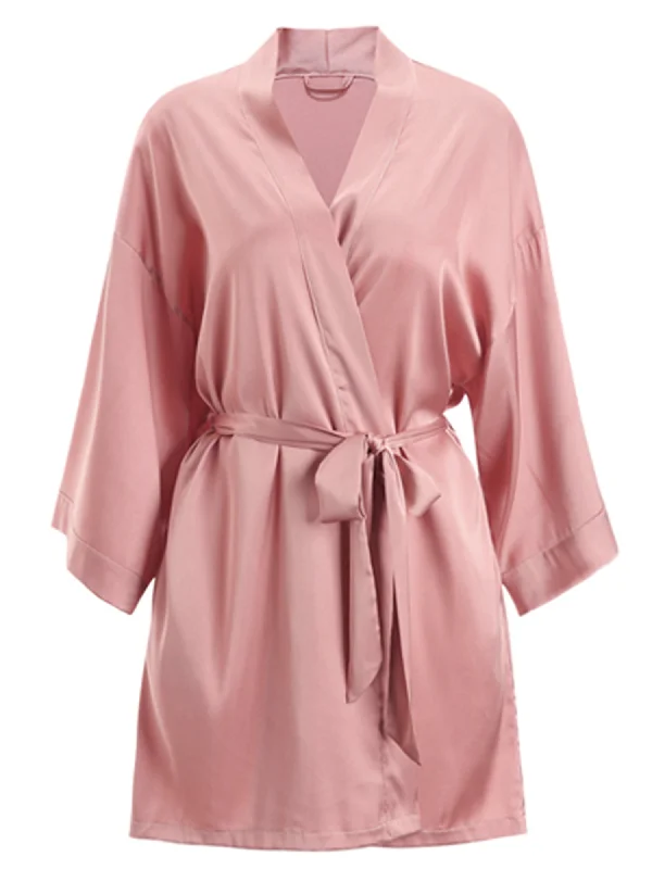 women's pajamas for winter warmthFrances Satin Kimono Robe (2 colors)