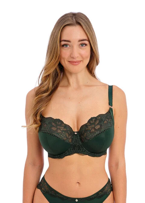 plus-size nursing bra with side supportReflect Deep Emerald Uw Side Support Bra