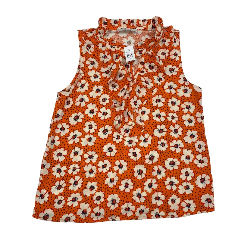 Women's Blouse with HoodORANGE LOFT BLOUSE SLEEVELESS, Size S