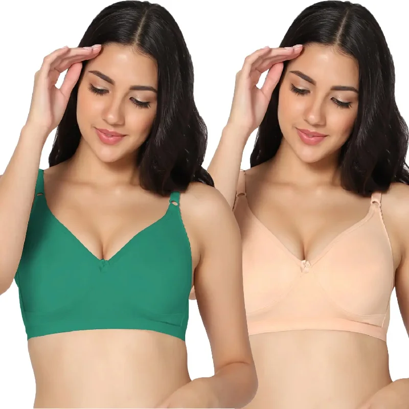 convertible bra with multiple wear optionsFull Coverage Non-Padded Bra (Pack of 2)