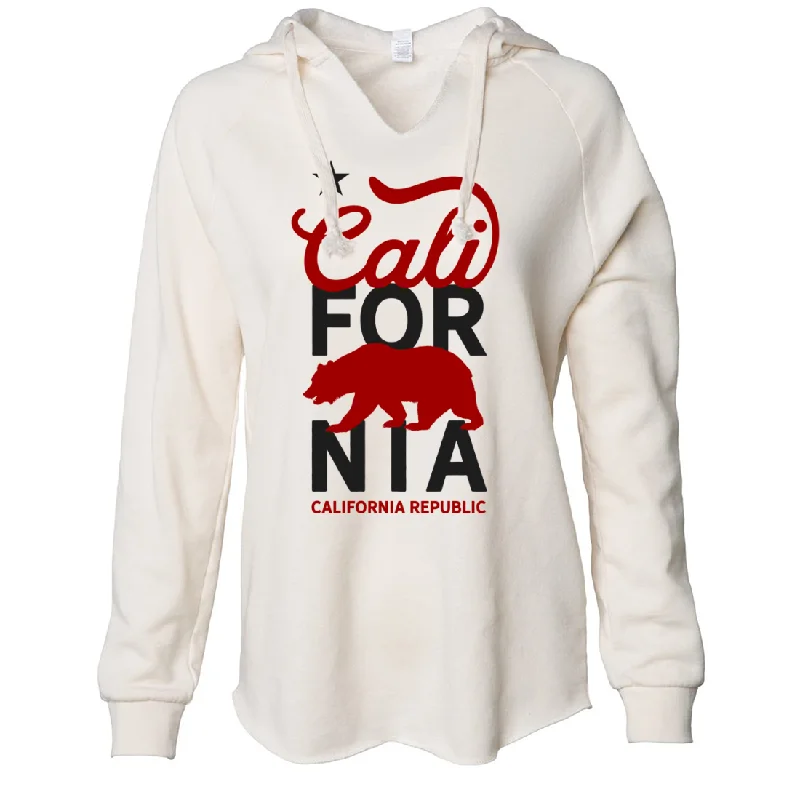 Women's Hooded Sweatshirts with Slant PocketsCali For Nia Women's Soft Hooded Pullover