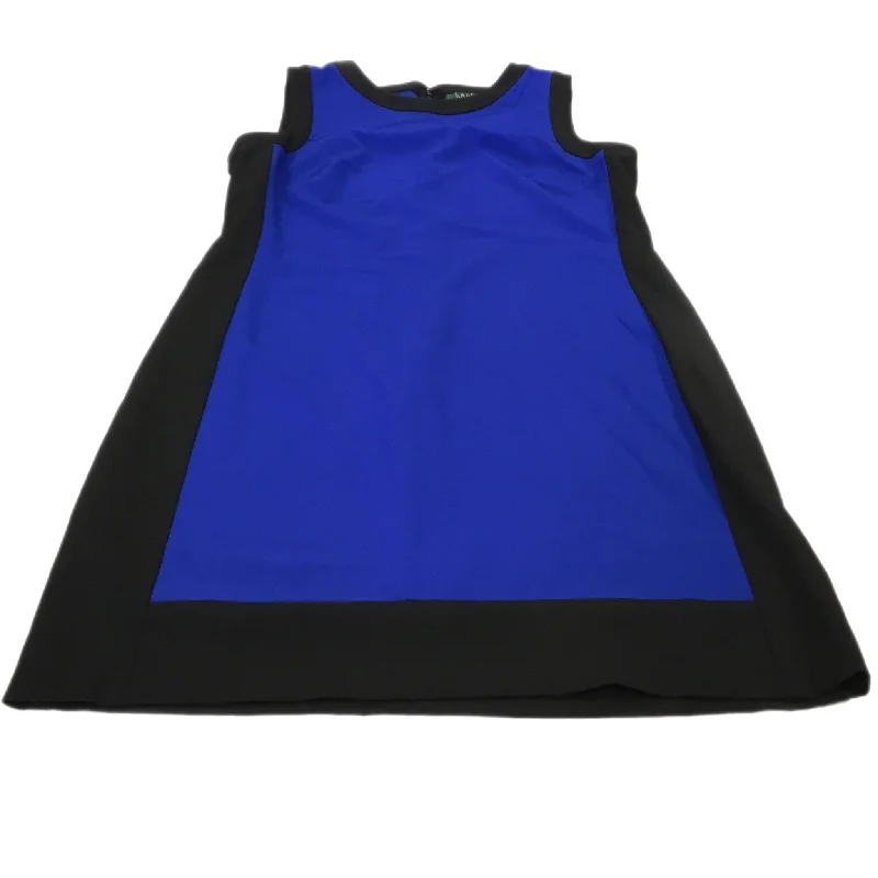 Women's Peter Pan Collar DressesDress Casual Midi By Lauren By Ralph Lauren In Black & Blue, Size: 8