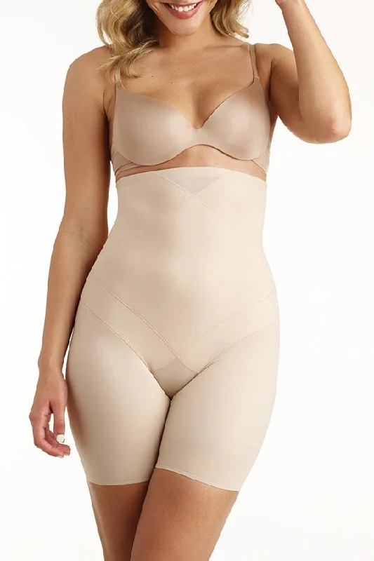 firm-compression bodysuit for jumpsuitsTummy Tuck High-Waist Thigh Slimmer- Miraclesuit