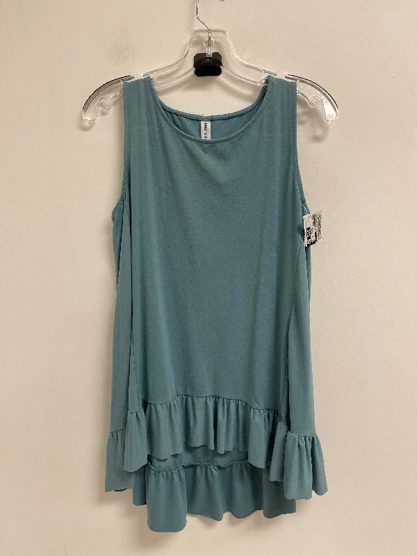 Women's Keyhole-Neck DressesDress Casual Midi By Zenana Outfitters In Blue, Size: S