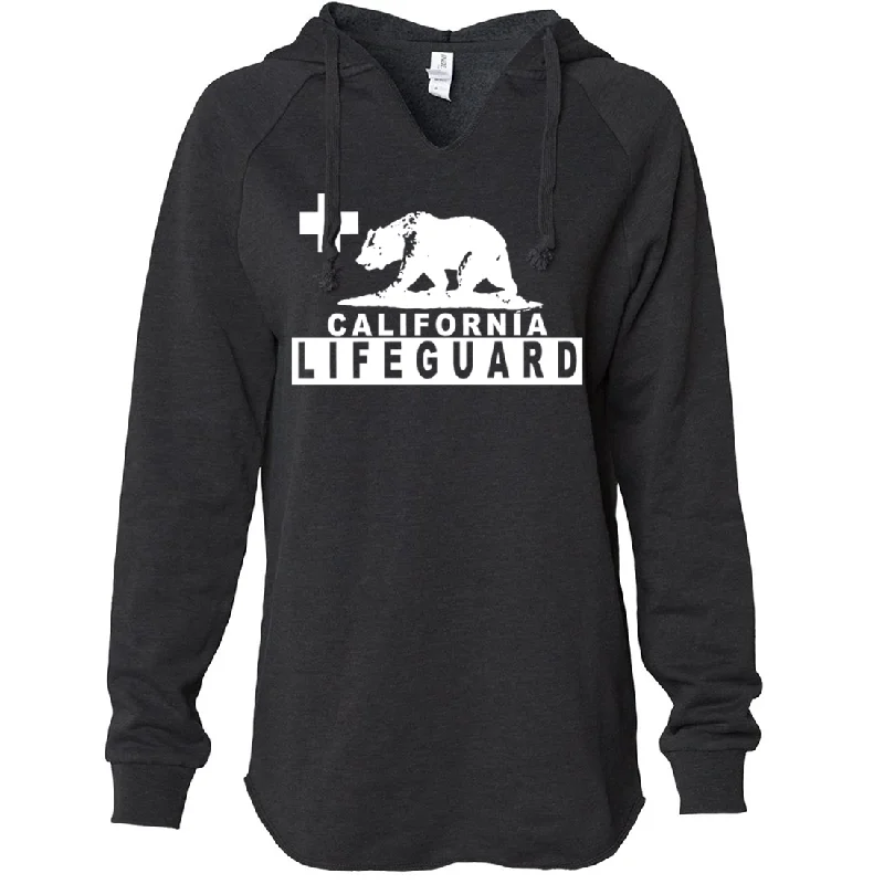 Women's Hooded Sweatshirts with Houndstooth LiningCalifornia Lifeguard Women's Soft Hooded Pullover