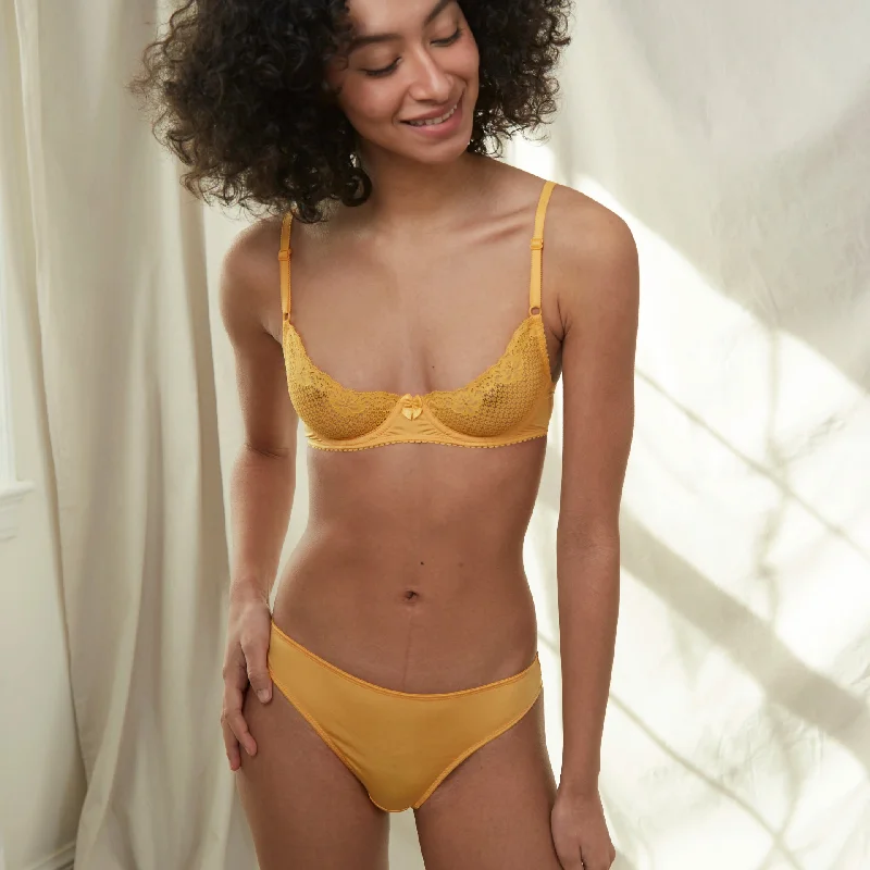 mastectomy bra with foam liningGolden Marigold Elegance Brazilian Panty by Timpa Alice