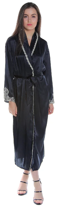 women's pajamas for a night of restWomen's Charmeuse Long Robe #488G/X