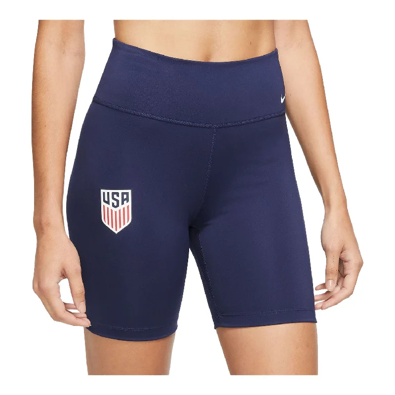 Women's Festival ShortsWomen's Nike USMNT 2023 Mid-Rise Blue Biker Shorts