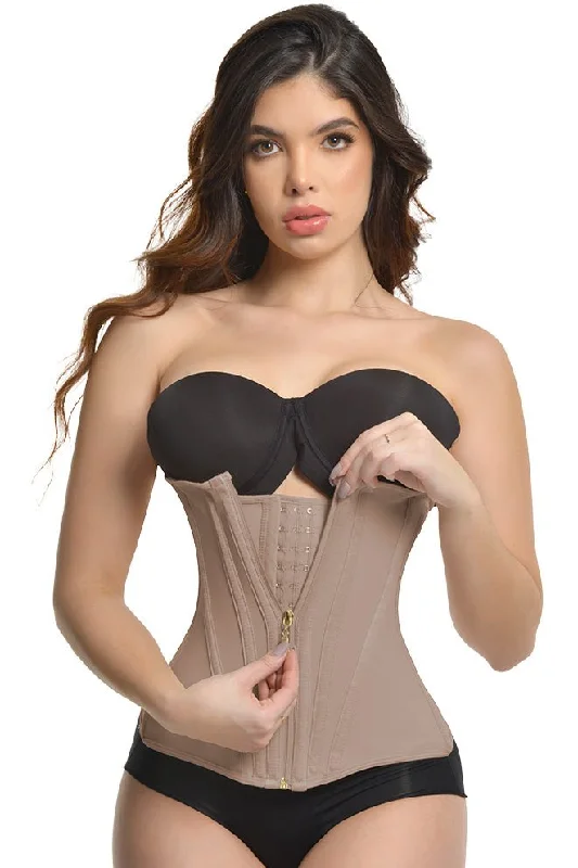 seamless waist trainer for all-day wearFAJA CINTURILLA ULTRA CINTURA DE 15 VARILLAS CON BROCHES Y CIERRE , CREA SILUETA RELOJ DE ARENA