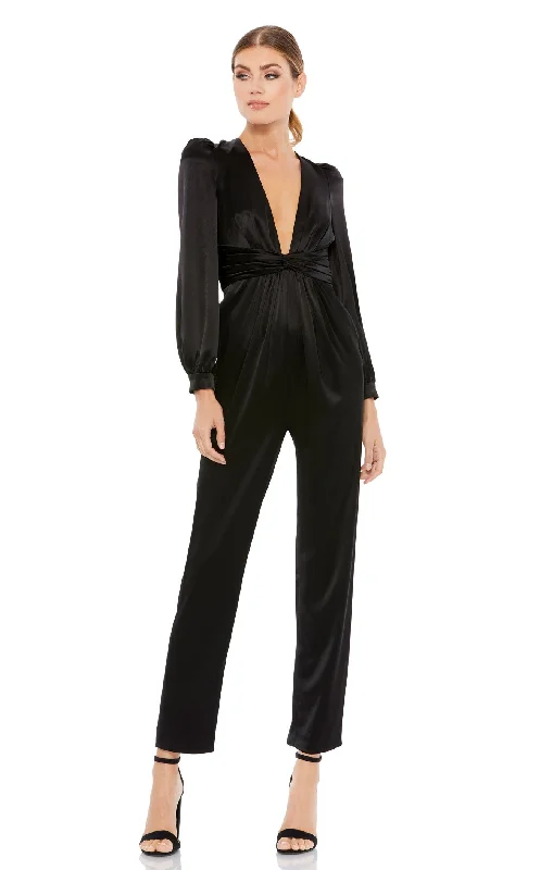 Women's Jumpsuits with Rounded CollarMac Duggal A2647 Jumpsuit