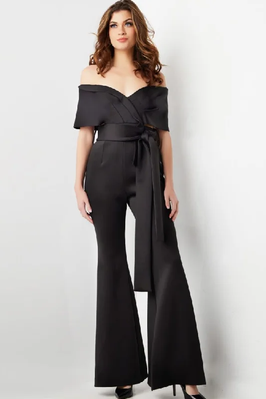 Women's Jumpsuits with ZipperJovani 09726 Long Formal High Waist Jumpsuit