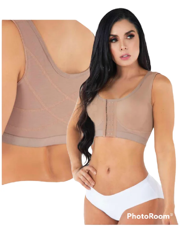 seamless body shaper with silicone strips for grip6020 Brasier Jacky Post Op