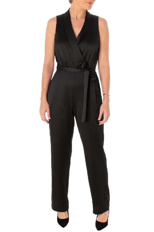 Women's Jumpsuits with Flared LegTaylor 3082M Long Evening Formal Jumpsuit