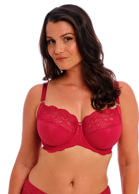 lace trim bra for weddingsReflect Red Uw Side Support Bra