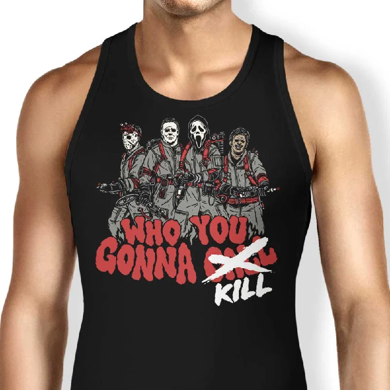 Women's Blouse with High CollarWho You Gonna Kill? - Tank Top