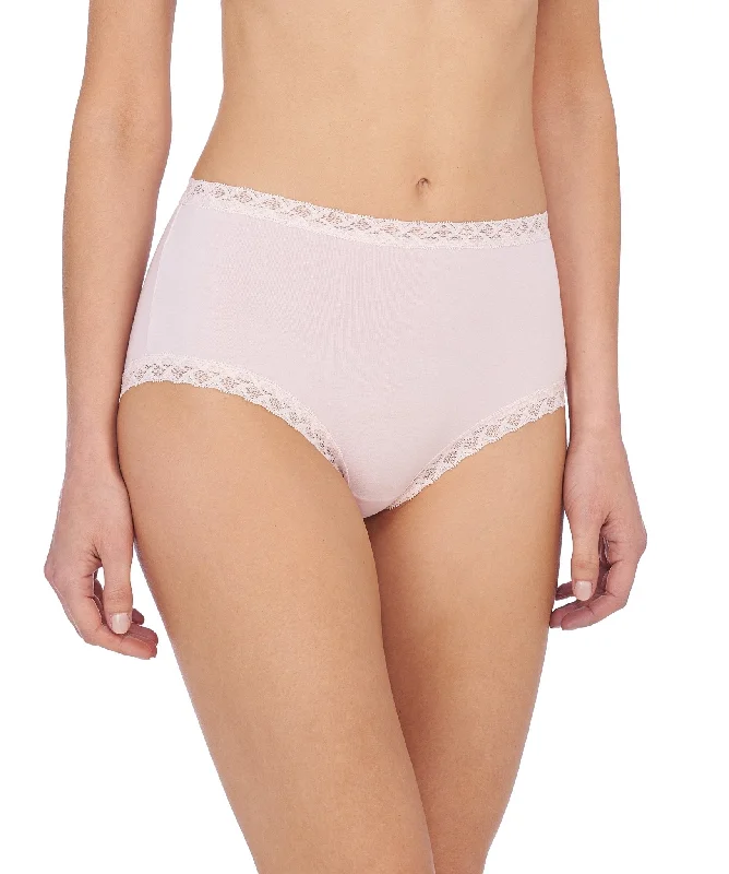 lightweight mesh panties with a floral lace overlay for a feminine lookBliss Cotton Full Brief