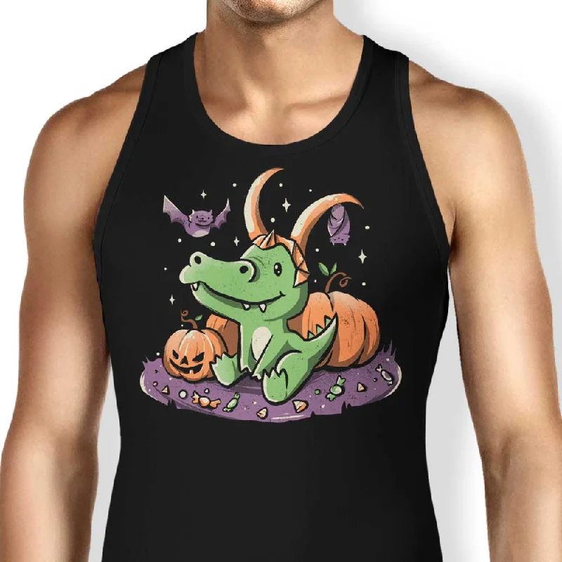 Women's Blouse with ButtonsSpooky Alligator - Tank Top