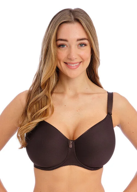 mastectomy bra with foam liningRebecca Essentials Chocolate Uw Moulded Spacer Bra