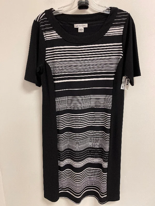 Women's Square-Neck DressesDress Casual Midi By Liz Claiborne In Black & White, Size: M