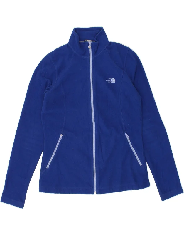 Women's Windbreaker CoatsTHE NORTH FACE Womens Fleece Jacket UK 14 Medium Blue Polyester