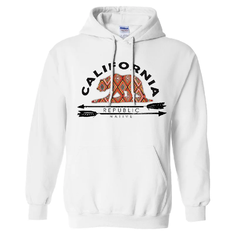 Women's Hooded Sweatshirts with Plush LiningCalifornia Republic Native Sweatshirt Hoodie