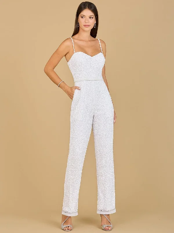 Women's Sleeveless JumpsuitsLara Dresses 51122 Beaded Bridal Jumpsuit