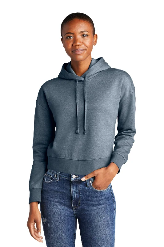 Women's Hooded Sweatshirts with Rayon LiningDistrict Womens V.I.T. Fleece Hooded Sweatshirt Hoodie - Heather Flint Blue