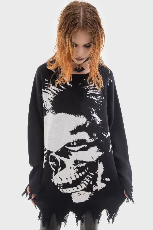 Women's Blouse with Wide CollarBlood Sucker Sweater