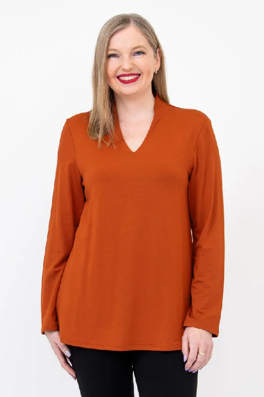 Women's Blouse for Special OccasionsChimmy Top, Copper, Bamboo