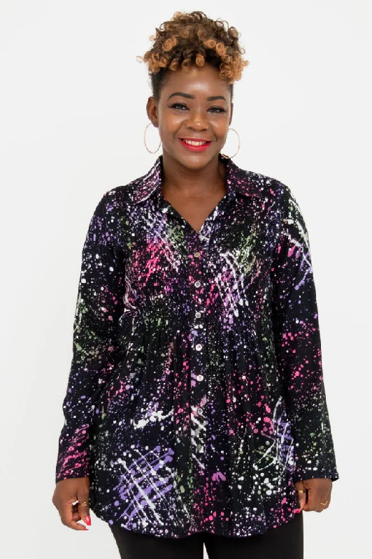 Women's Blouse with HoodCindy L/S Blouse, Splash